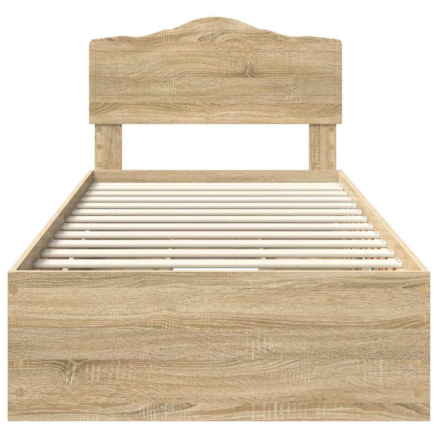 vidaXL Bed Frame with Drawer Sonoma Oak 100 x 200 cm Engineer Wood