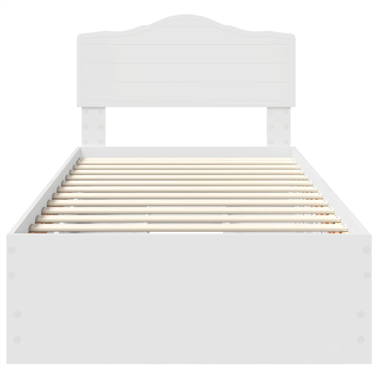 vidaXL Bed Frame with Drawer White 90 x 200 cm Engineer Wood