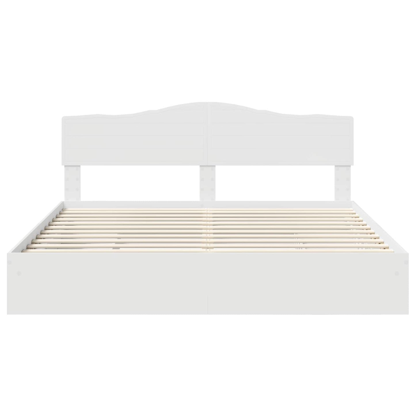 vidaXL Storage Bed with Headboard White 180 x 200 cm Engineered Wood