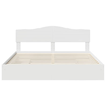vidaXL Storage Bed with Headboard White 180 x 200 cm Engineered Wood