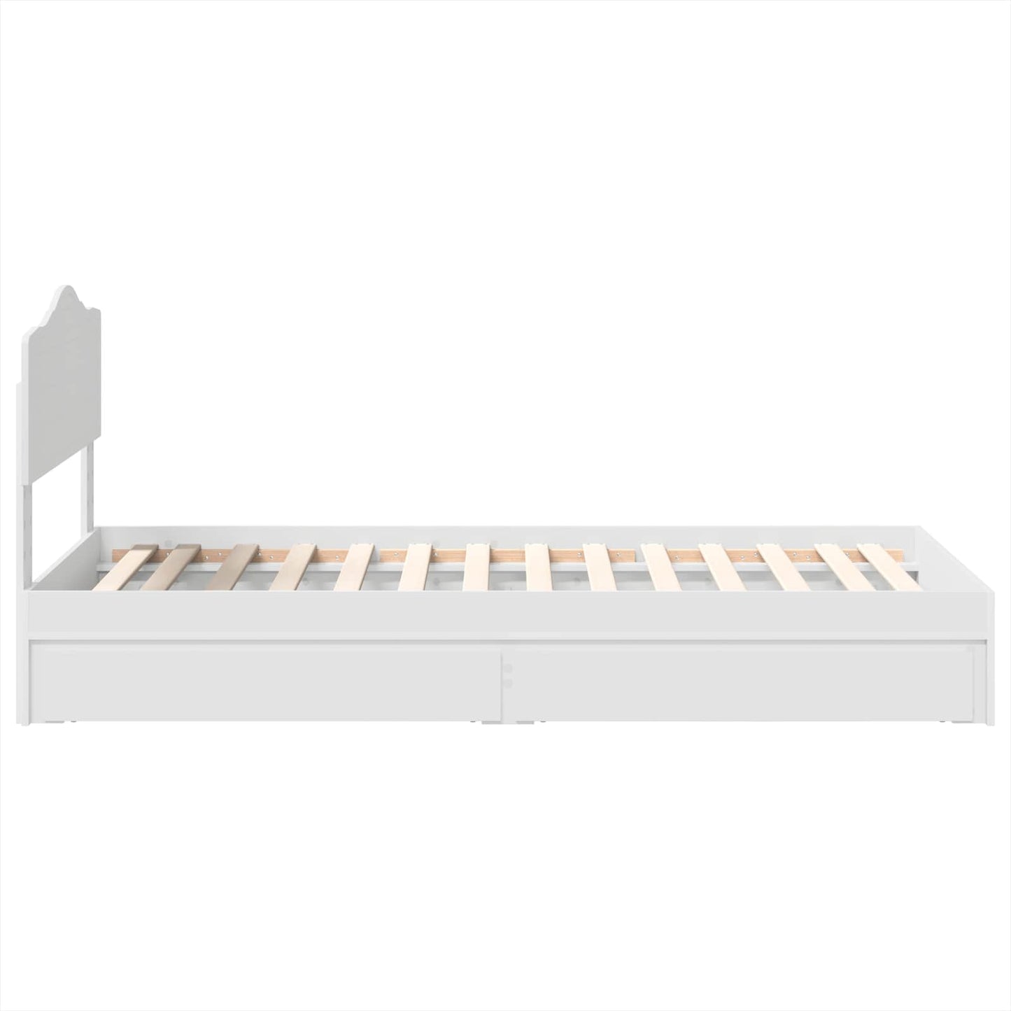 vidaXL Storage Bed with Headboard White 70 x 190 cm Engineered Wood