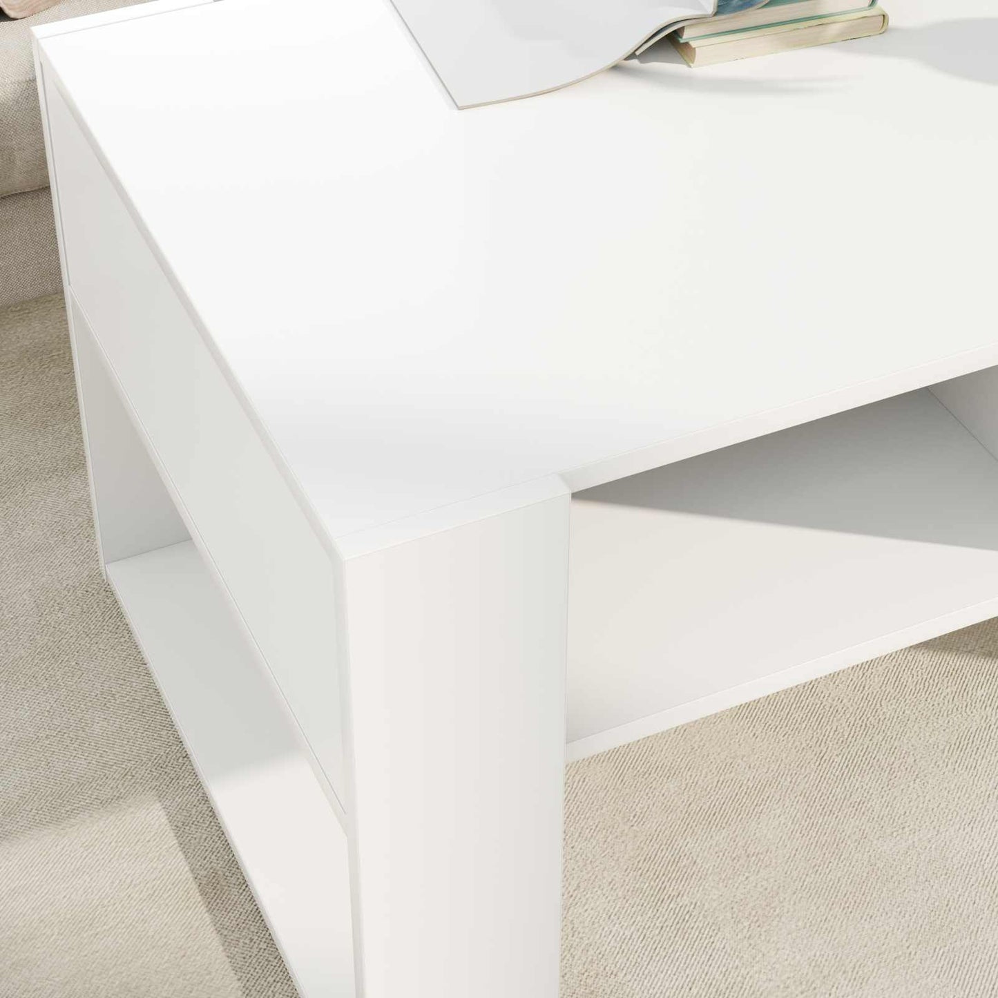 vidaXL Coffee Table White 92 x 53 x 45 cm Engineered Wood