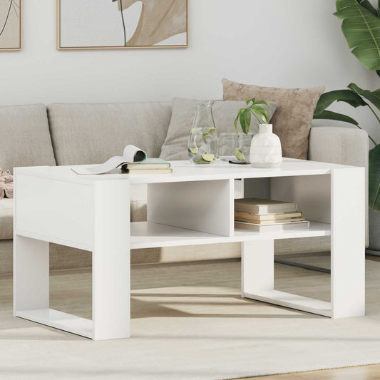 vidaXL Coffee Table White 92 x 53 x 45 cm Engineered Wood