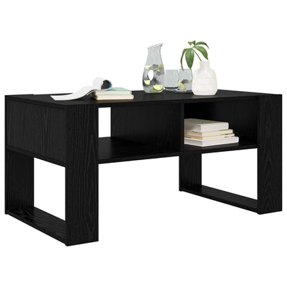 vidaXL Coffee Table Black Oak 92 x 53 x 45 cm Engineered Wood