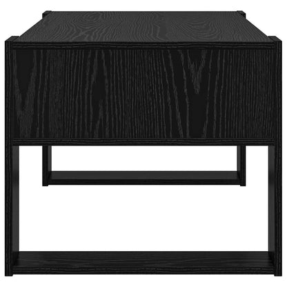 vidaXL Coffee Table Black Oak 92 x 53 x 45 cm Engineered Wood