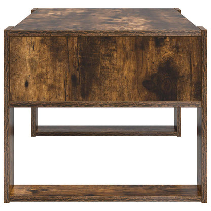 vidaXL Coffee Table Smoked Oak 92 x 53 x 45 cm Engineered Wood