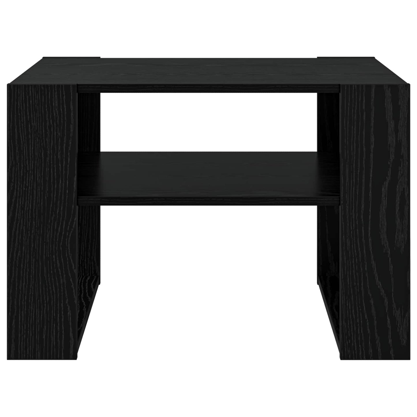 vidaXL Coffee Table Black Oak 66 x 53 x 45 cm Engineered Wood