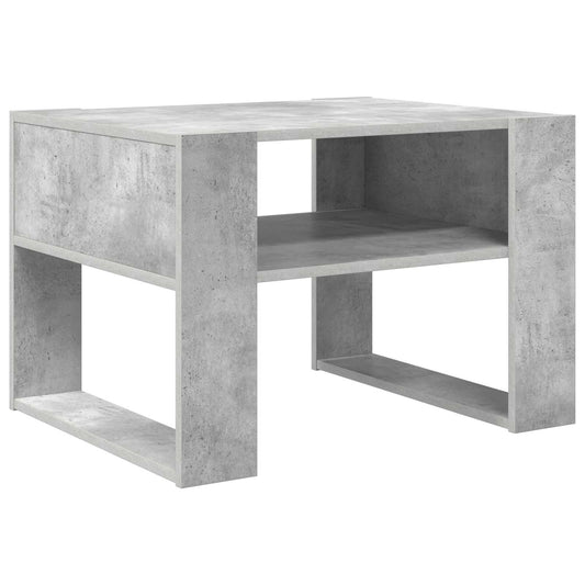 vidaXL Coffee Table Concrete Grey 66 x 53 x 45 cm Engineered Wood