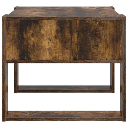 vidaXL Coffee Table Smoked Oak 66 x 53 x 45 cm Engineered Wood