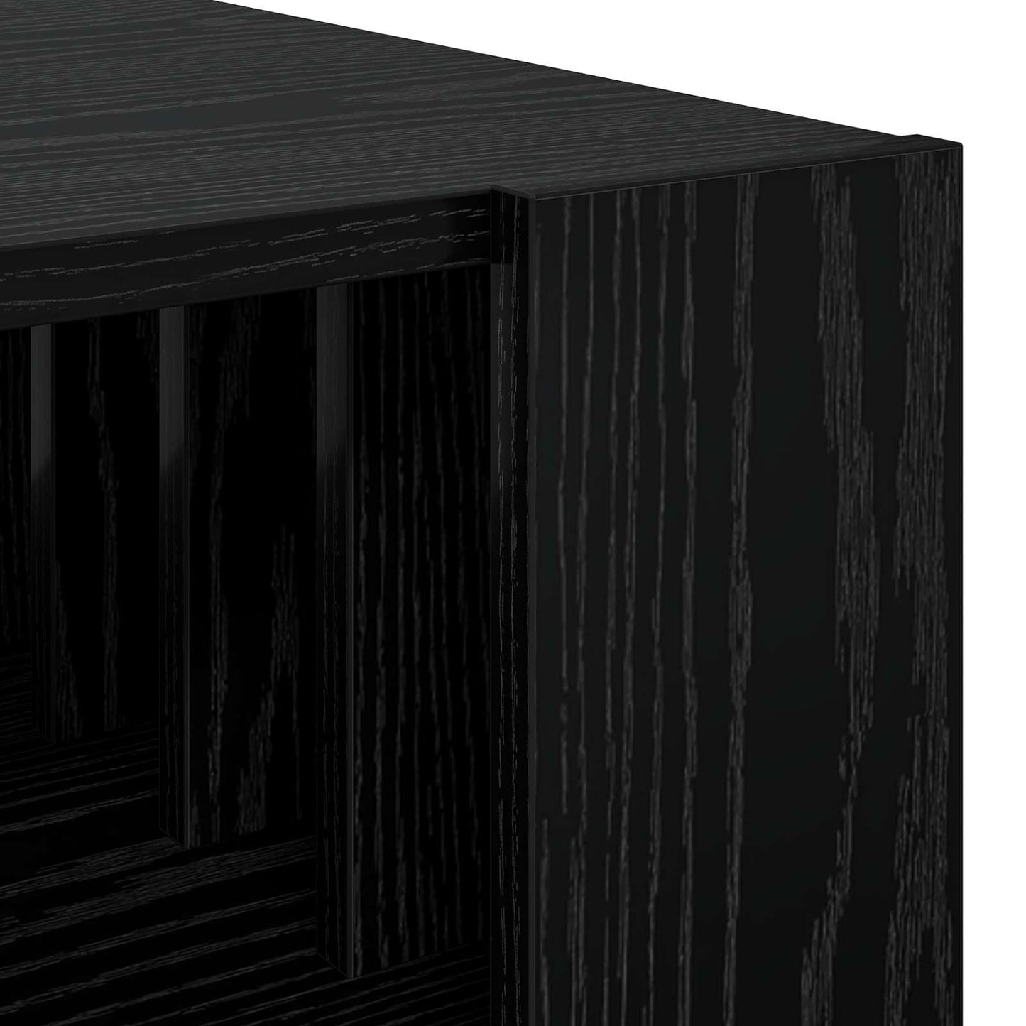 vidaXL Coffee Table Black Oak 92 x 49.5 x 45 cm Engineered Wood