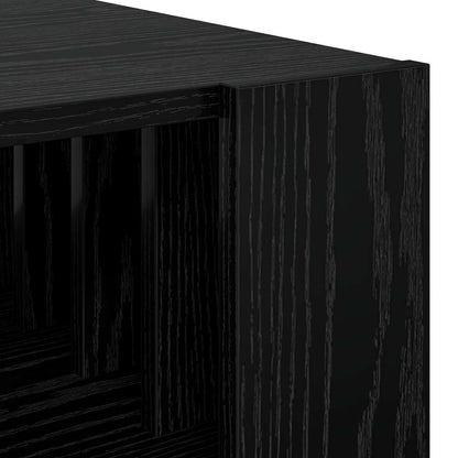 vidaXL Coffee Table Black Oak 92 x 49.5 x 45 cm Engineered Wood
