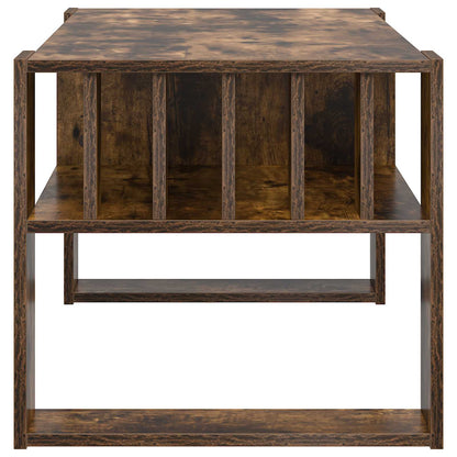 vidaXL Coffee Table Smoked Oak 92 x 49.5 x 45 cm Engineered Wood