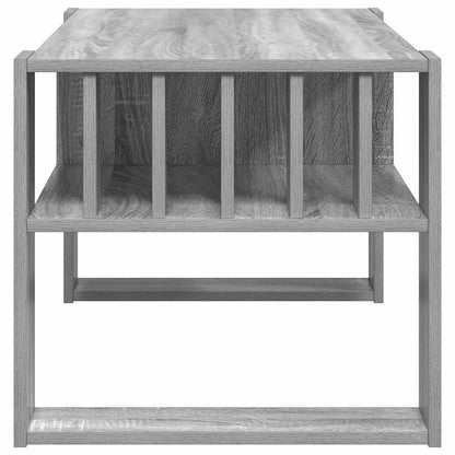 vidaXL Coffee Table Grey Sonoma 92 x 49.5 x 45 cm Engineered Wood