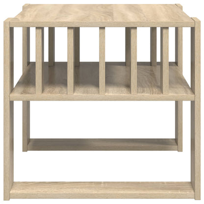 vidaXL Coffee Table Sonoma Oak 66 x 49.5 x 45 cm Engineered Wood