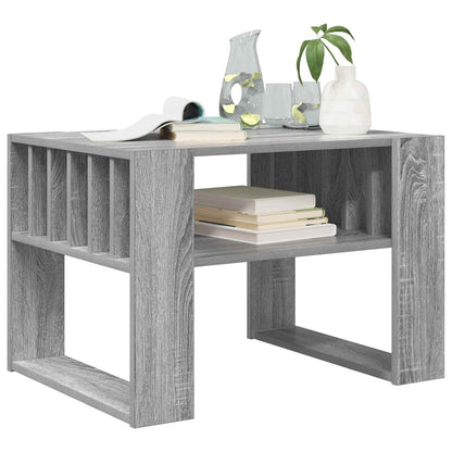 vidaXL Coffee Table Grey Sonoma 66 x 49.5 x 45 cm Engineered Wood