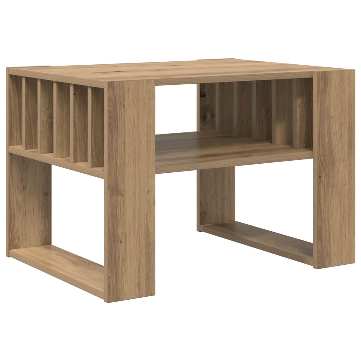 vidaXL Coffee Table Artisan Oak 66 x 49.5 x 45 cm Engineered Wood