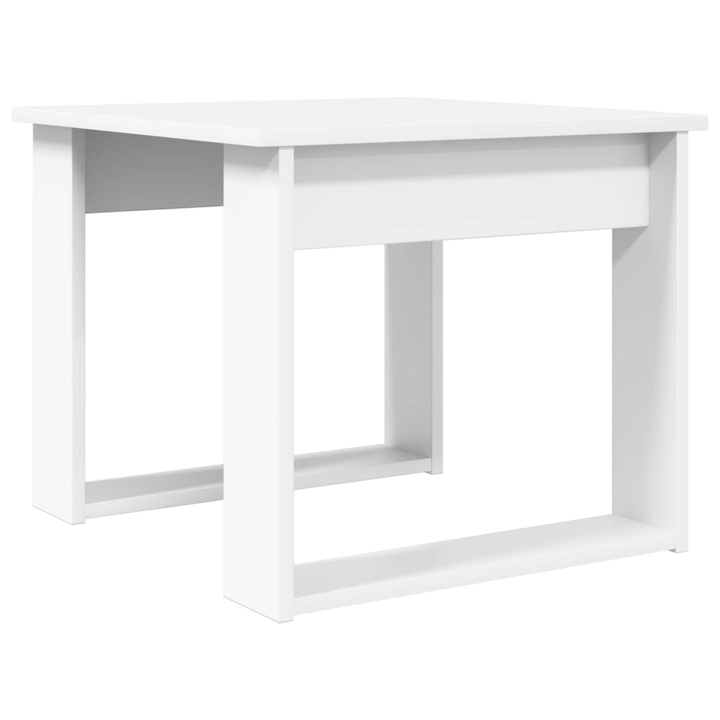 vidaXL Coffee Table Set 2 pcs White Engineered Wood