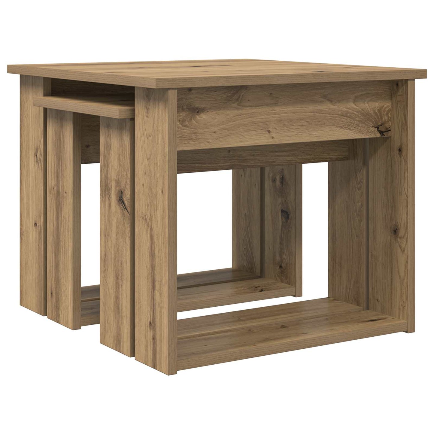 vidaXL Coffee Table Set 2 pcs Artisan Oak 50 x 52 x 42 cm