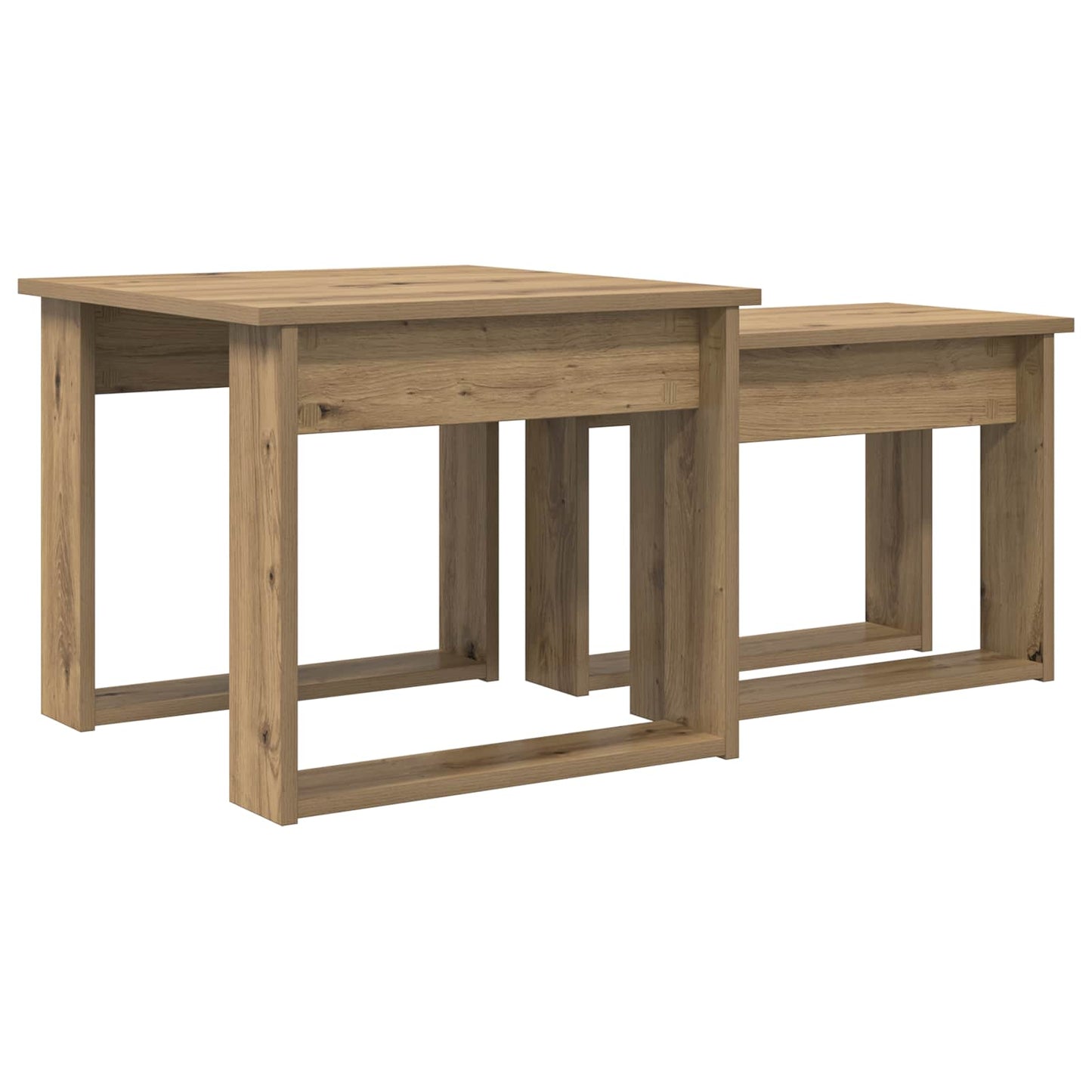vidaXL Coffee Table Set 2 pcs Artisan Oak 50 x 52 x 42 cm