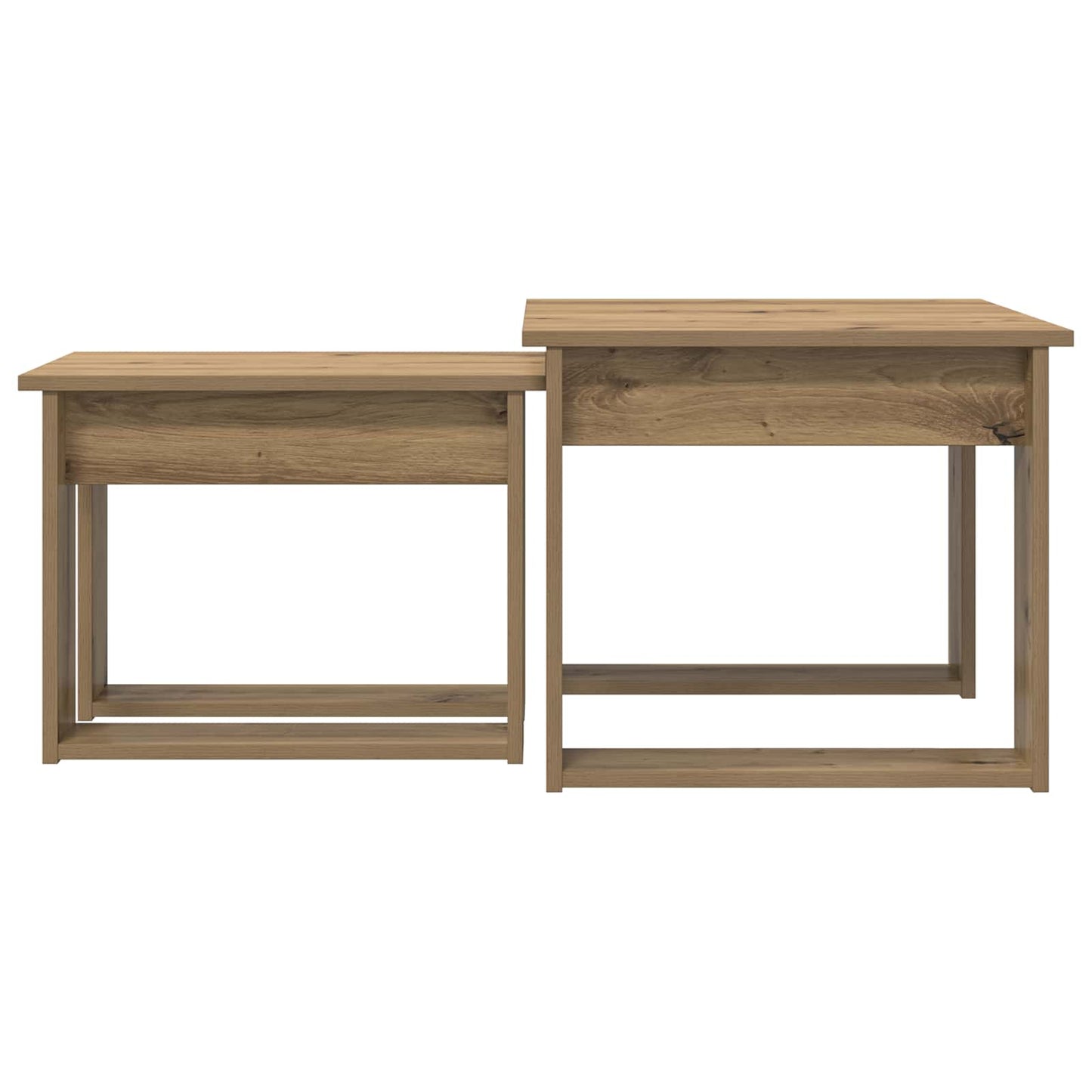 vidaXL Coffee Table Set 2 pcs Artisan Oak 50 x 52 x 42 cm