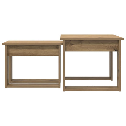 vidaXL Coffee Table Set 2 pcs Artisan Oak 50 x 52 x 42 cm