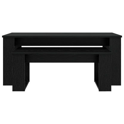 vidaXL Coffee Table Set 2 pcs Black Oak Engineered Wood