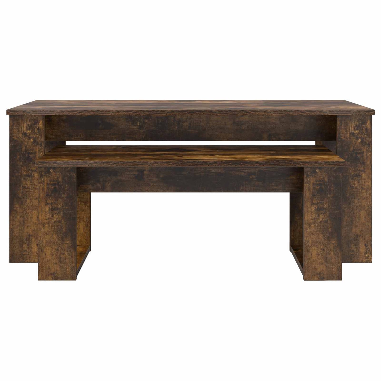 vidaXL Coffee Table Set 2 pcs Smoked Oak Engineered Wood