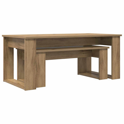 vidaXL Coffee Table Set 2 pcs Artisan Oak 100 x 50 x 42 cm