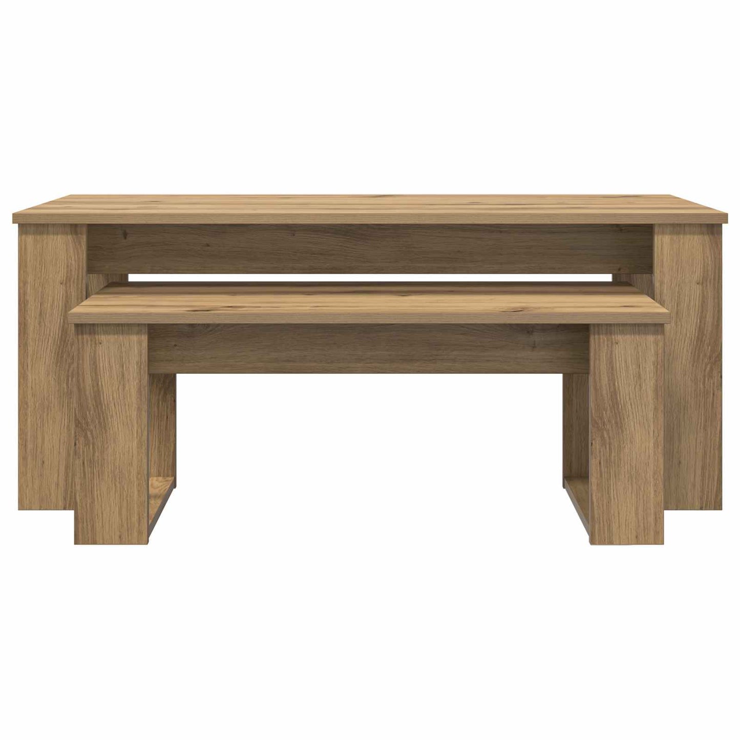 vidaXL Coffee Table Set 2 pcs Artisan Oak 100 x 50 x 42 cm