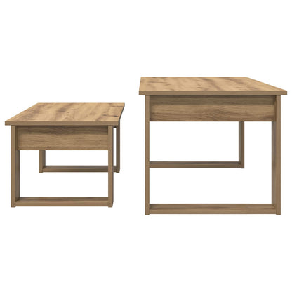 vidaXL Coffee Table Set 2 pcs Artisan Oak 100 x 50 x 42 cm