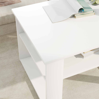 vidaXL Coffee Table White 64 x 54 x 44 cm Engineered Wood