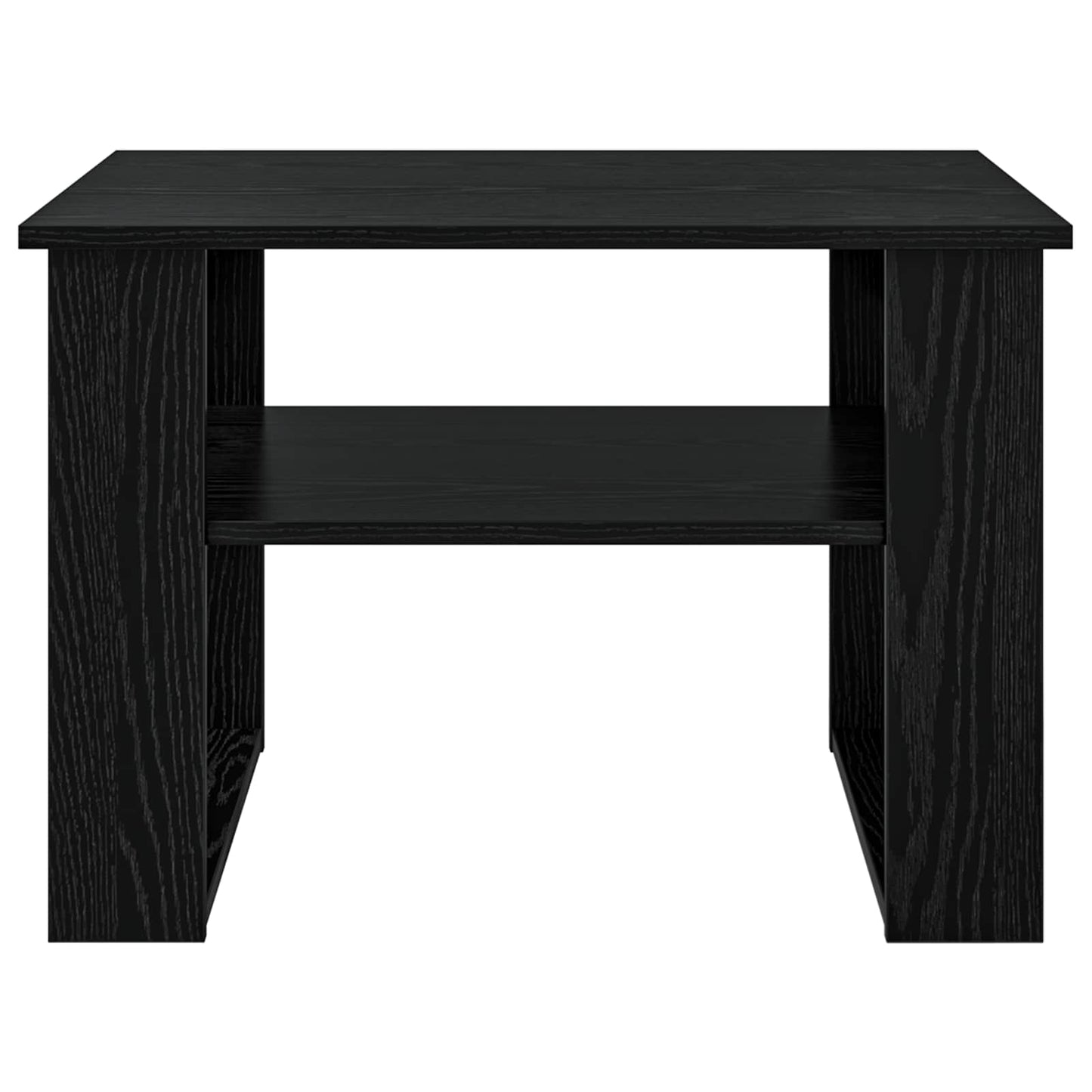 vidaXL Coffee Table Black Oak 64 x 54 x 44 cm Engineered Wood