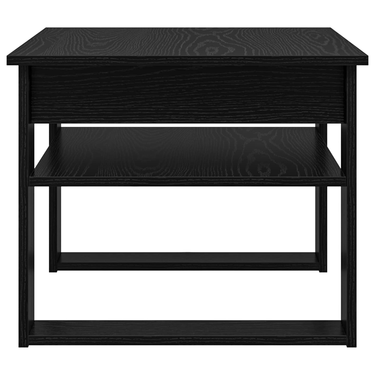 vidaXL Coffee Table Black Oak 64 x 54 x 44 cm Engineered Wood