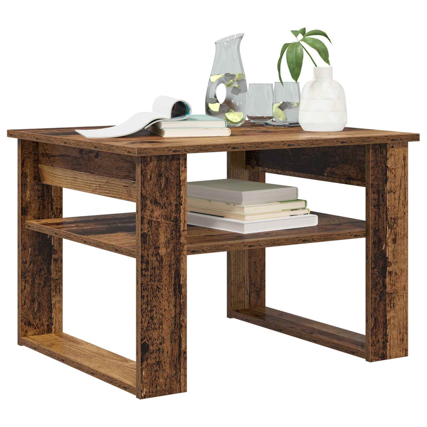 vidaXL Coffee Table Old Wood 64 x 54 x 44 cm Engineered Wood