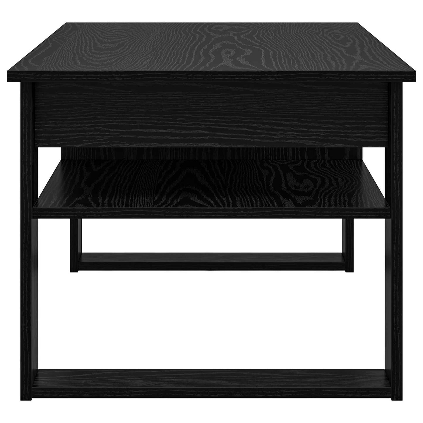 vidaXL Coffee Table Black Oak 96 x 54 x 44 cm Engineered Wood