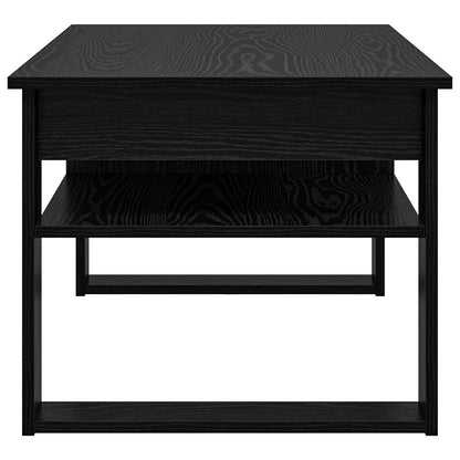 vidaXL Coffee Table Black Oak 96 x 54 x 44 cm Engineered Wood
