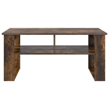 vidaXL Coffee Table Smoked Oak 96 x 54 x 44 cm Engineered Wood