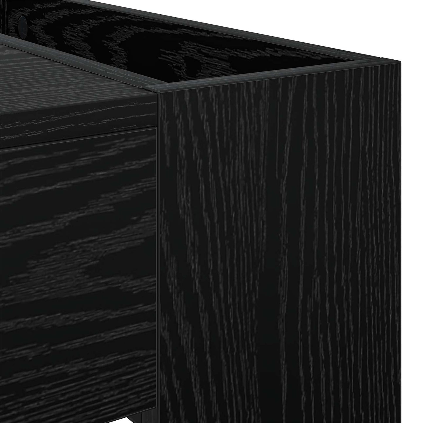 vidaXL Coffee Table Black Oak 110 x 50 x 41 cm Engineered Wood