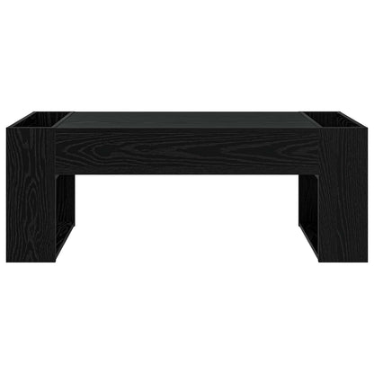 vidaXL Coffee Table Black Oak 110 x 50 x 41 cm Engineered Wood