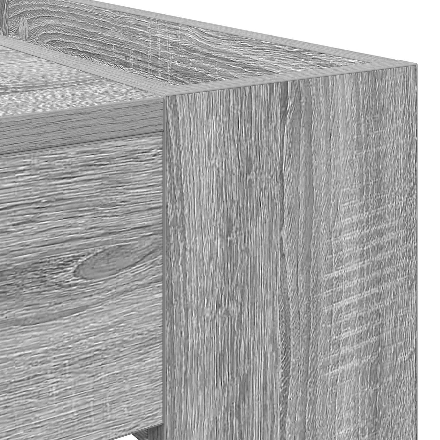 vidaXL Coffee Table Grey Sonoma 110 x 50 x 41 cm Engineered Wood