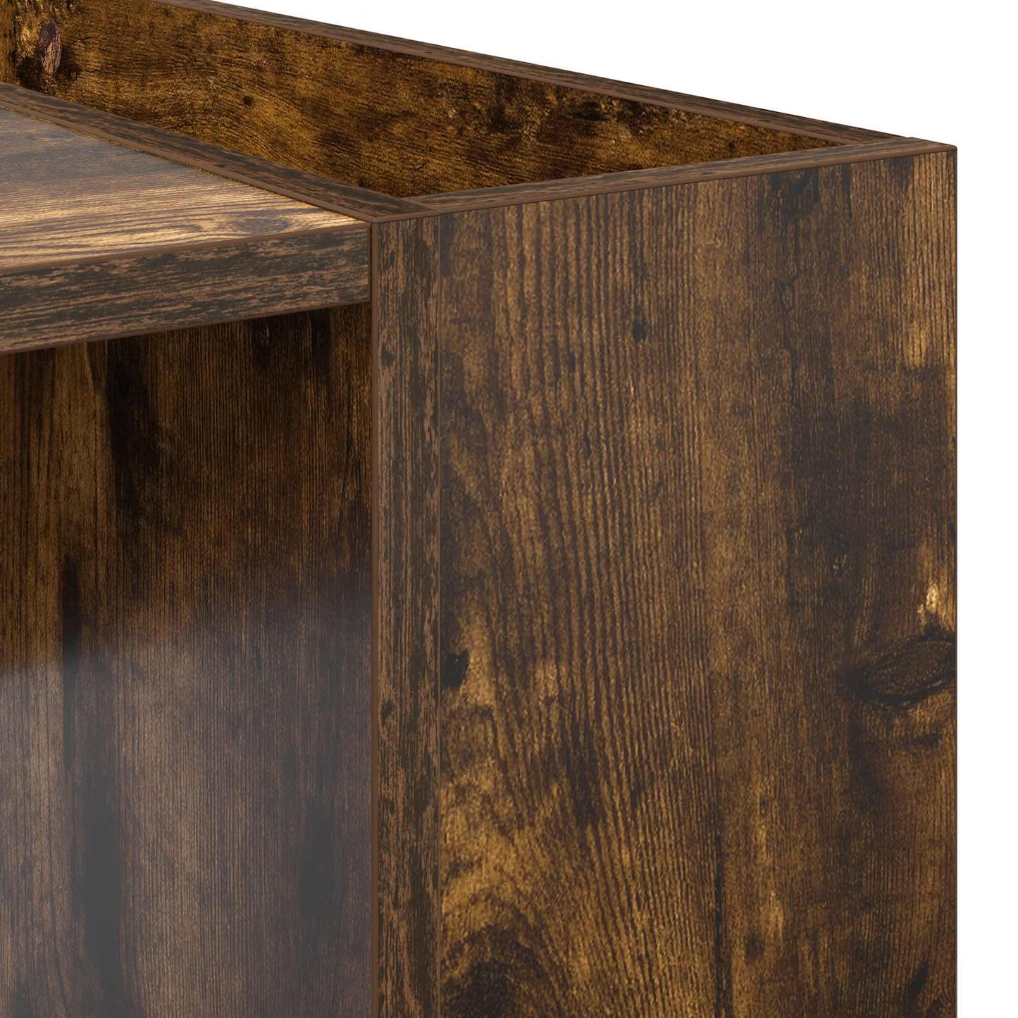 vidaXL Coffee Table Smoked Oak 95 x 50 x 34 cm Engineered Wood