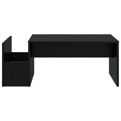 vidaXL Coffee Table Black Oak 90 x 45 x 35 cm Engineered Wood