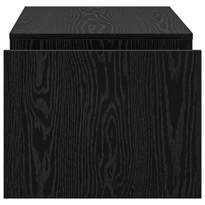 vidaXL Coffee Table Black Oak 90 x 45 x 35 cm Engineered Wood