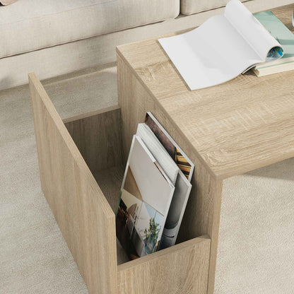 vidaXL Coffee Table Sonoma Oak 90 x 45 x 35 cm Engineered Wood