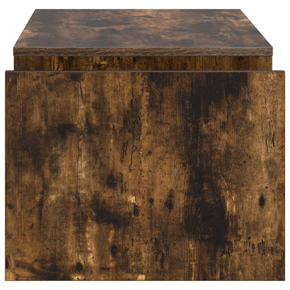 vidaXL Coffee Table Smoked Oak 90 x 45 x 35 cm Engineered Wood