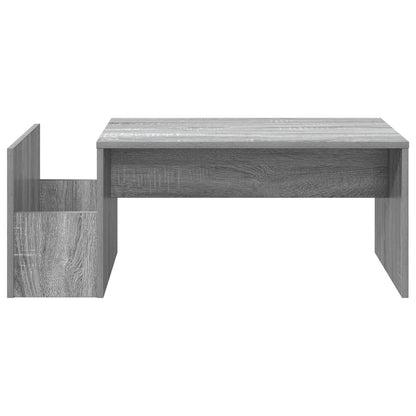 vidaXL Coffee Table Grey Sonoma 90 x 45 x 35 cm Engineered Wood
