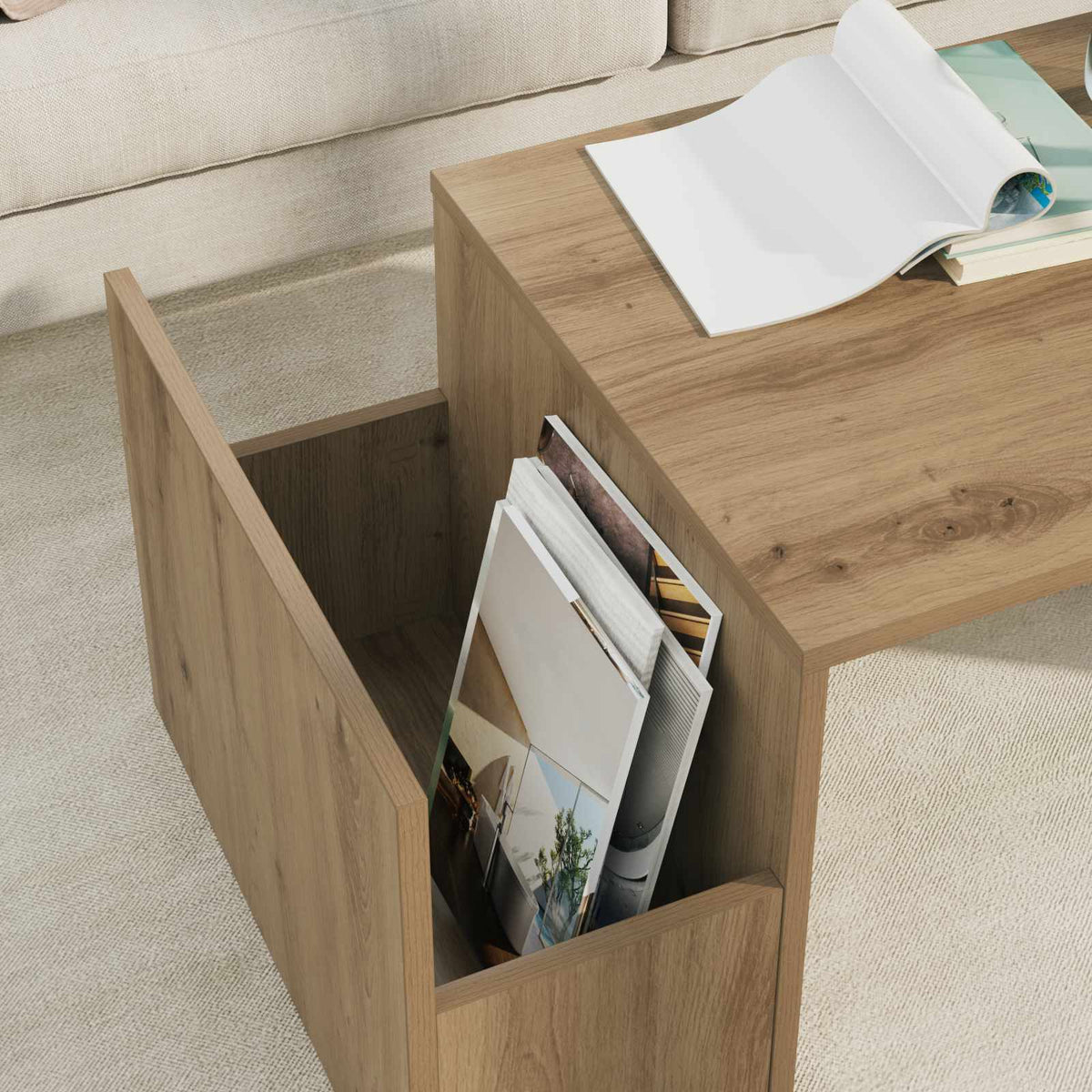 vidaXL Coffee Table Artisan Oak 90 x 45 x 35 cm Engineered Wood