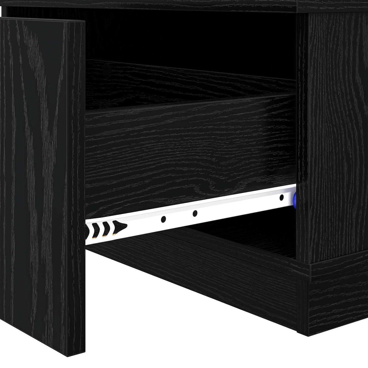 vidaXL Coffee Table Black Oak 95 x 55 x 31 cm Engineered Wood