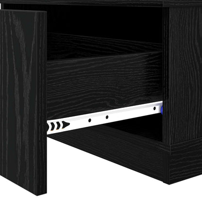 vidaXL Coffee Table Black Oak 95 x 55 x 31 cm Engineered Wood