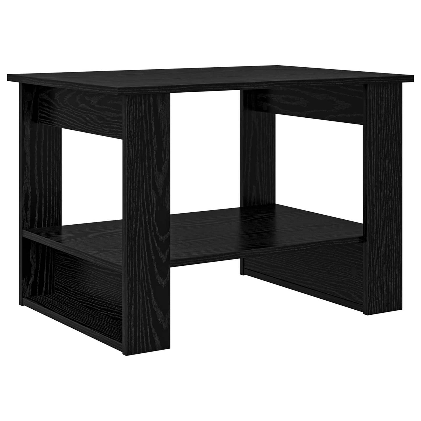 vidaXL Coffee Table Black Oak 72 x 50 x 50 cm Engineered Wood